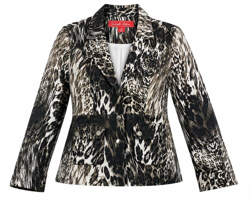 Brand New Gabriella Molinari Print Blazer Jacket Size 12